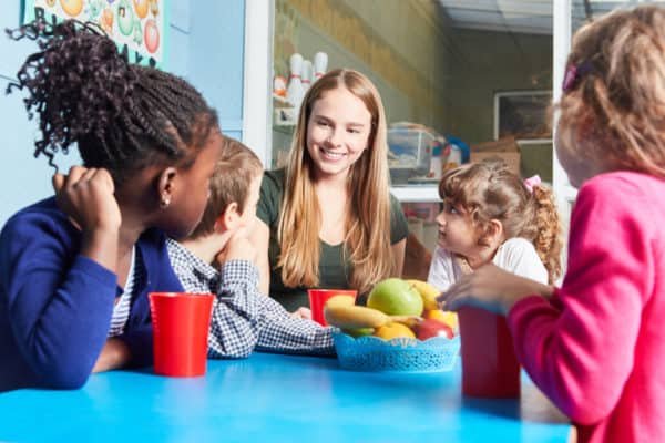 Nursery Practitioner and children