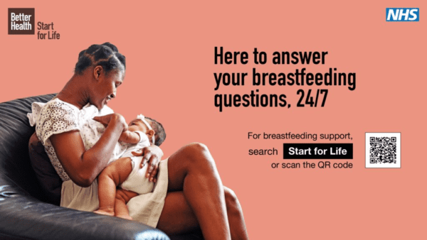 Start for Life Poster - HEre to answer your breastfeeding questions, 24/7