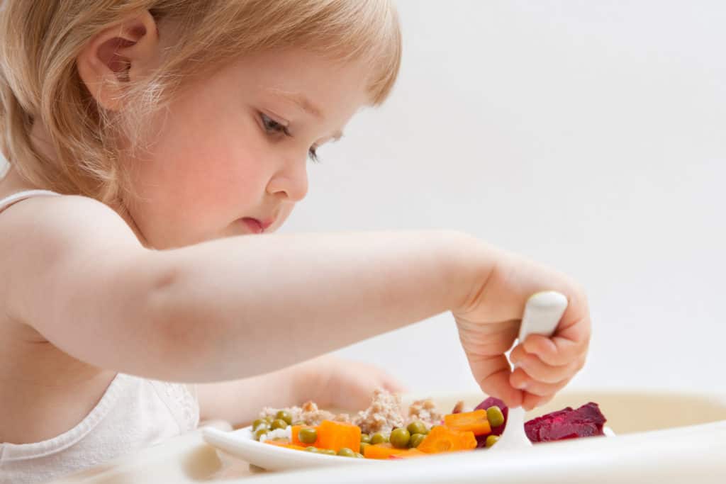 Happy Girl Eating