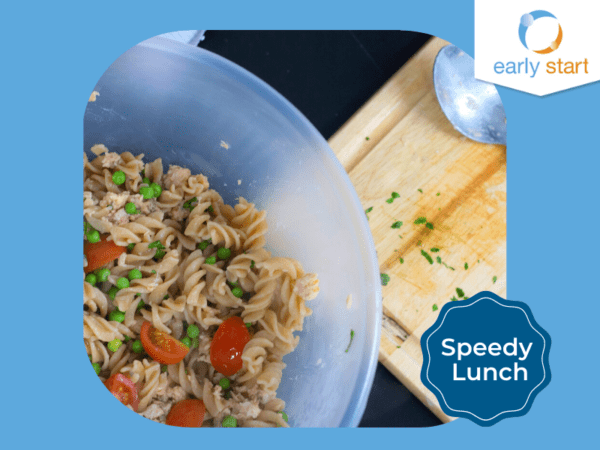 Tuna and pea pasta