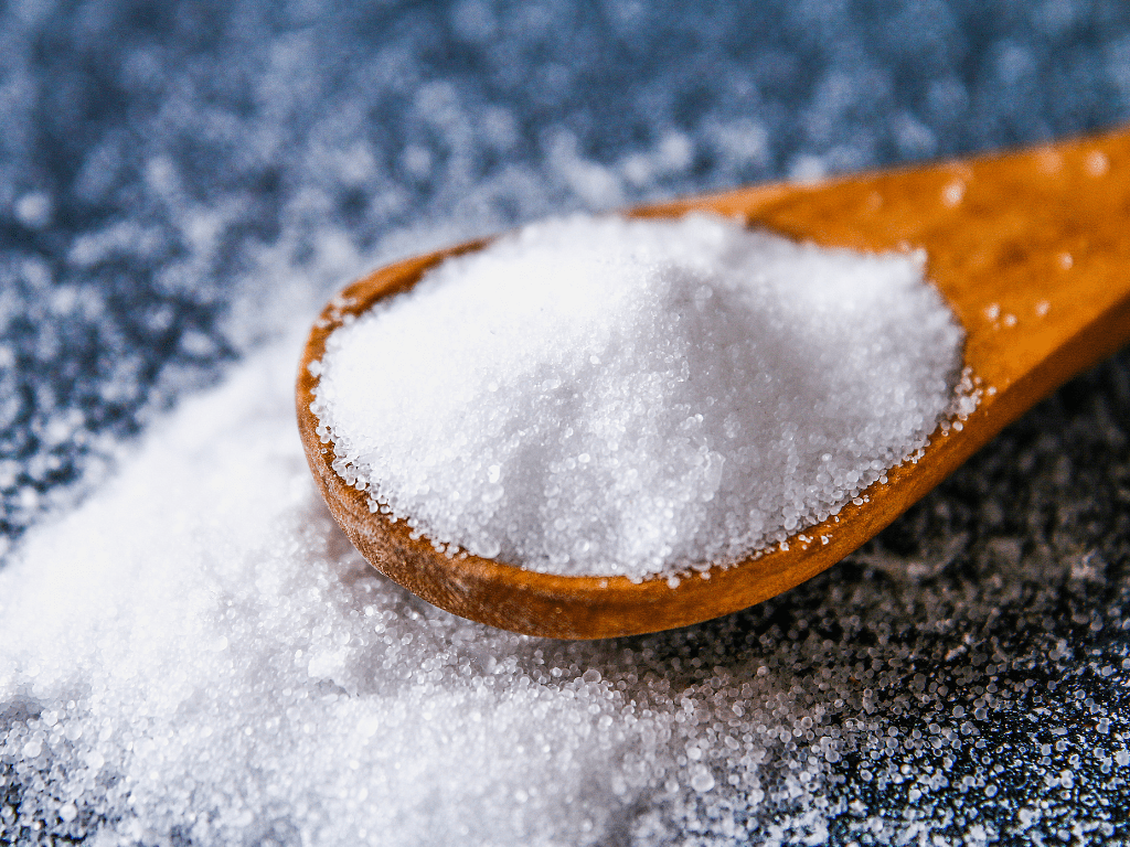 Salt on a spoon