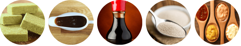 High salt food examples- stock cubes, gravy, soy sauce, yeast, condiments, such as ketchup, brown sauce and mustard