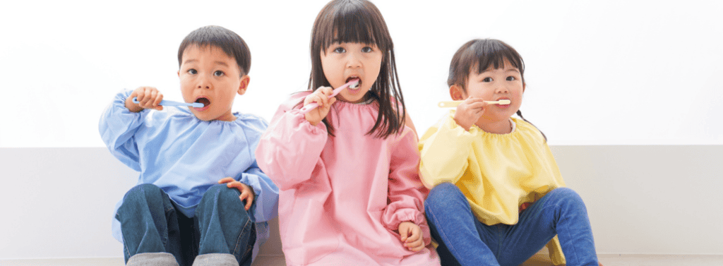 Children taking part in a Supervised Toothbrushing Programme