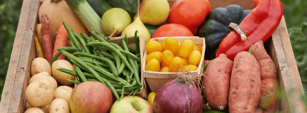 Seasonal fruits and vegetables