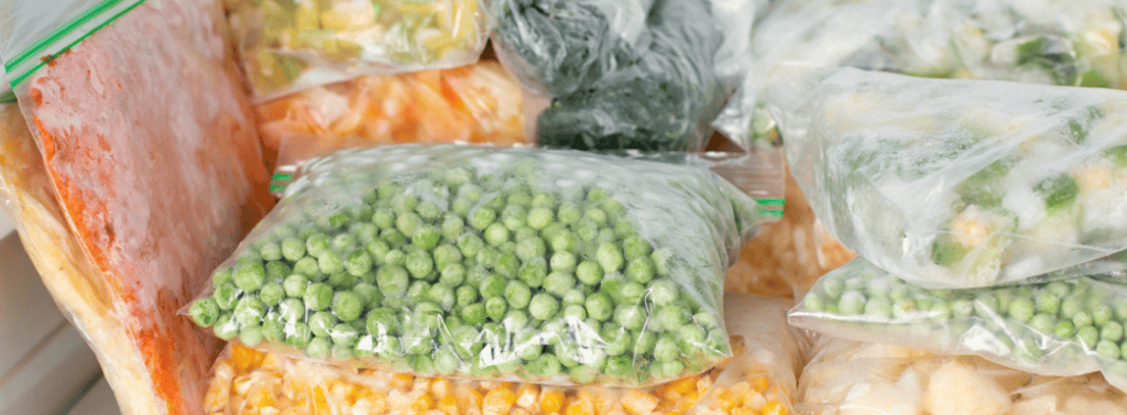 Frozen fruits and vegetables