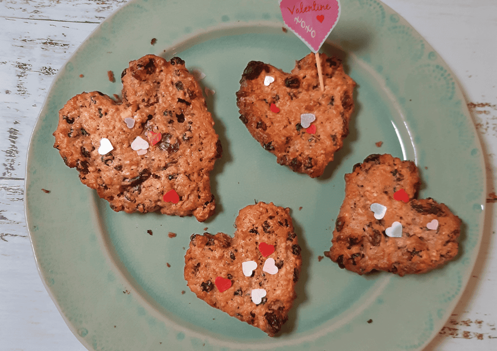 Oatmeal Heart Cookies