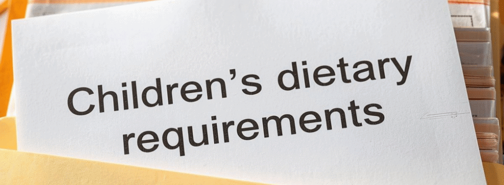 Children's Dietary Requirements folder
