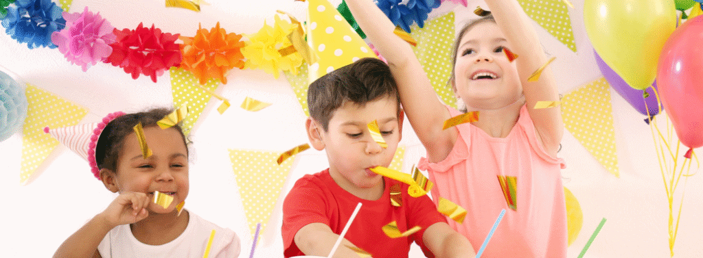 Children celebrating a birthday